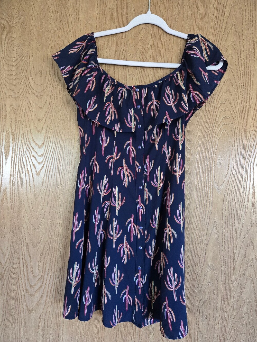 Cactus Ruffled Summer Dress| M